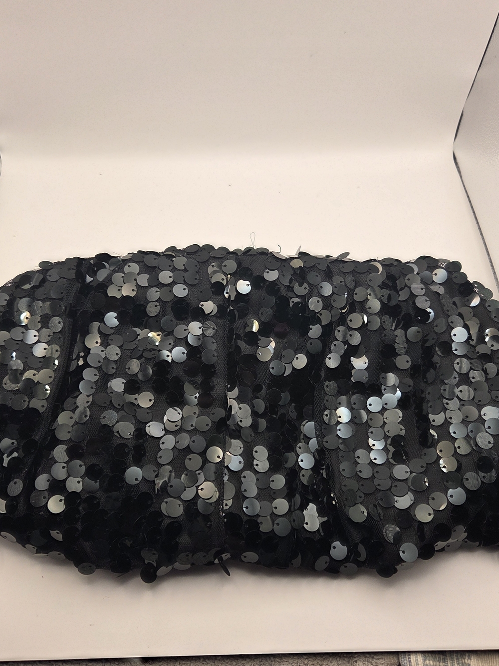 Black Sequin Evening Clutch - Women Bags